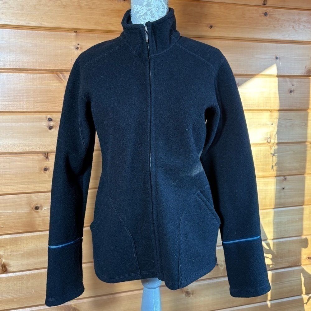 Ibex Black Boiled Wool Jacket